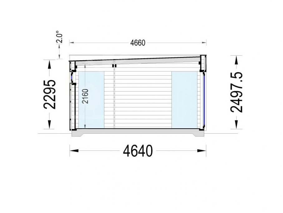 Studio de jardin PREMIUM de 30 m² (34 mm + bardage), 6.5 x 4.5 m