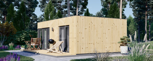 Studio de jardin PREMIUM de 30 m² (34 mm + bardage), 6.5 x 4.5 m